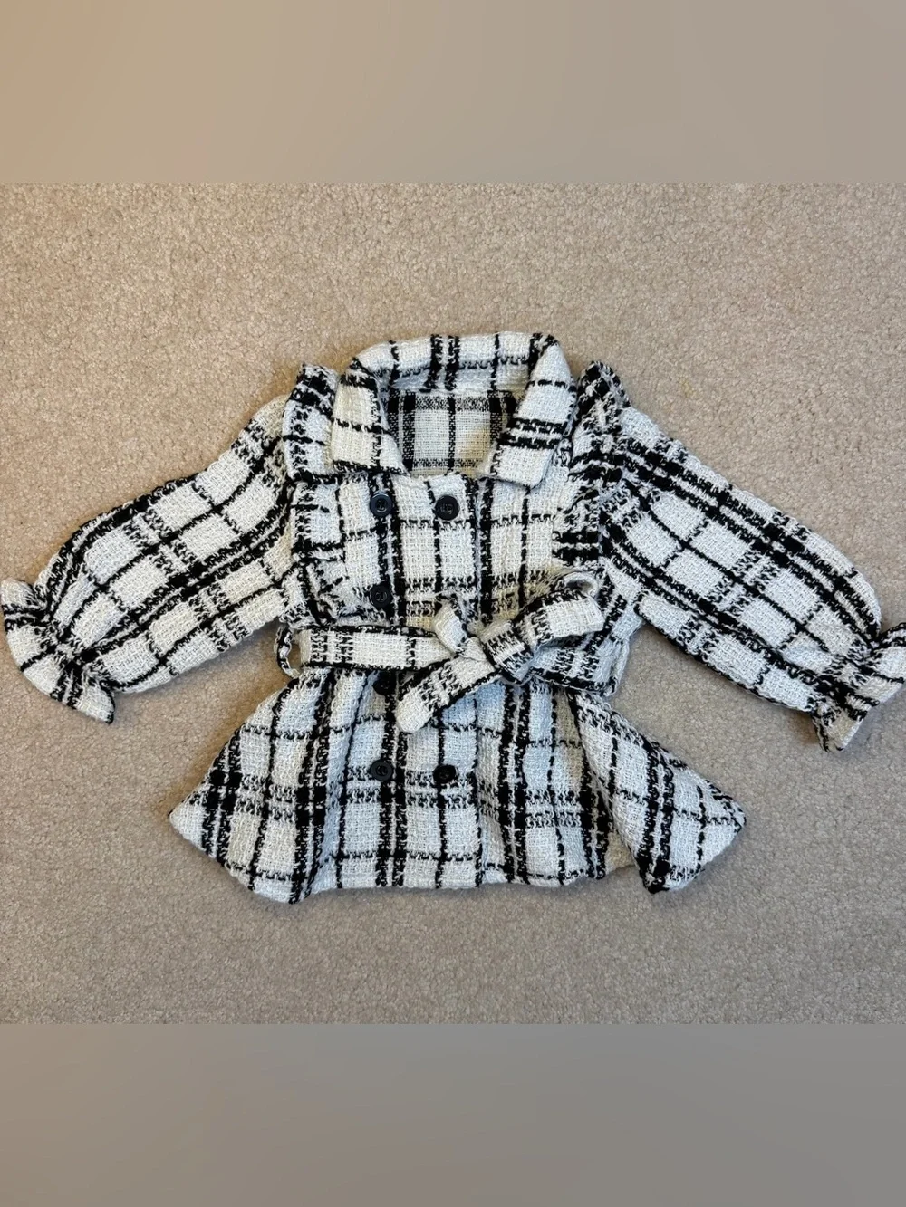 Baby Girls tweed trench coat 6-9M